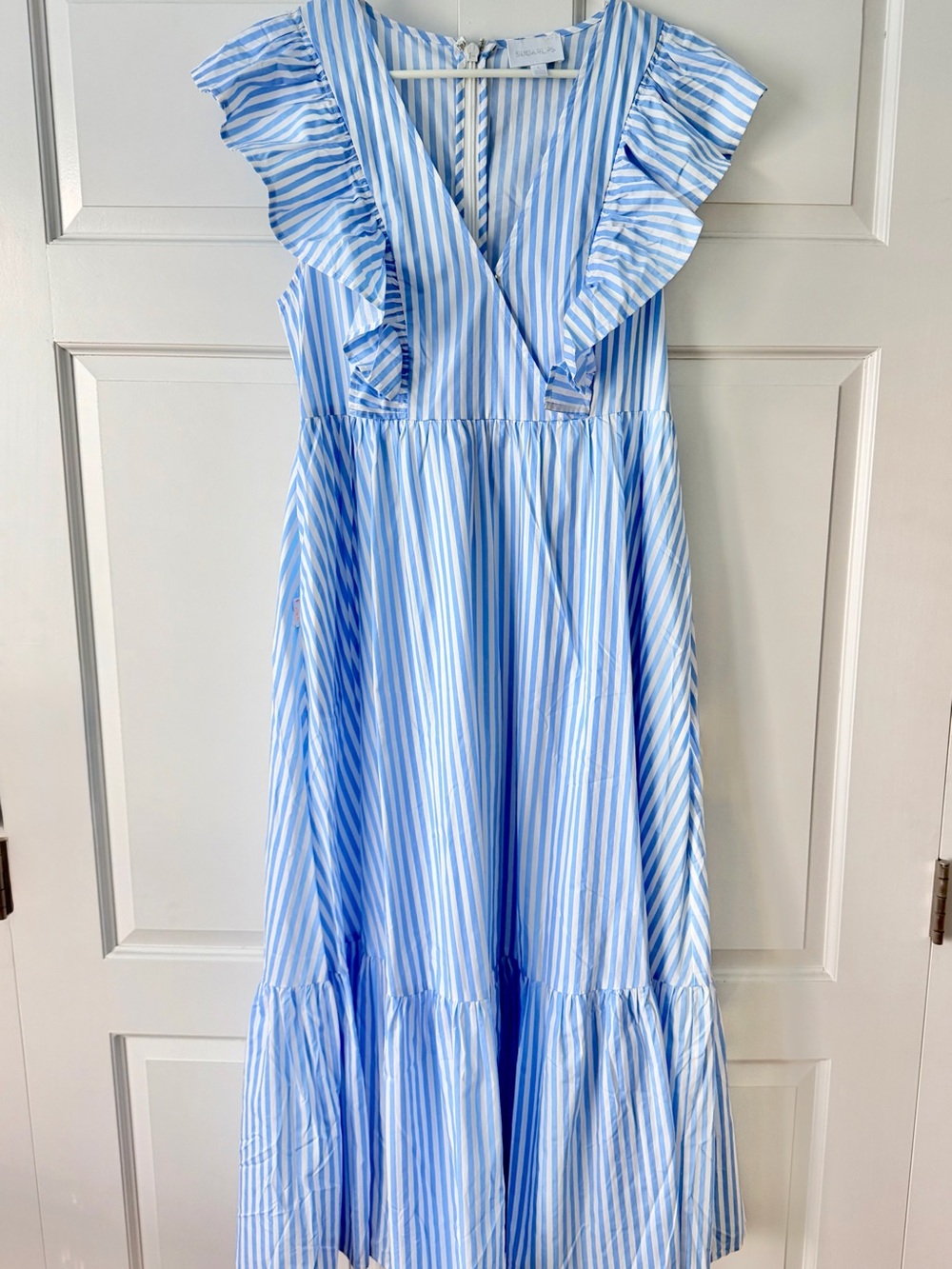 Sugarlips Coastal Ruffle Midi Dress